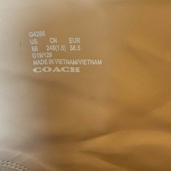 Coach Drea Leopard Print Booties (size 8) - Picture 5 of 7